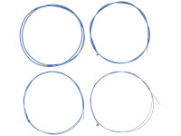 DR Strings NBB-45 Neon Blue Coated 4 Cordas Baixo Elétrico DR Strings NBB-45 Neon Blue Coated 4 Cordas Baixo Elétrico